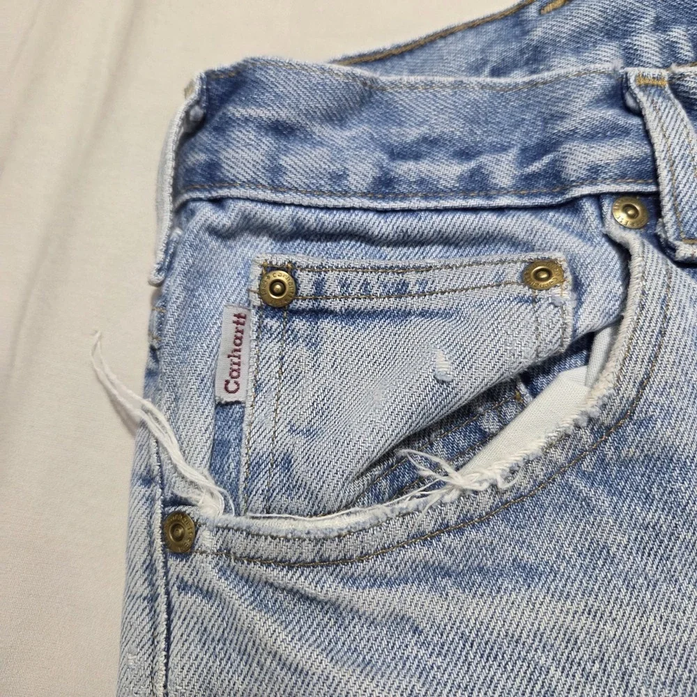 Carhartt B18STW Mens Jeans 42x30 (Fits 40x29) Straight Leg Workwear Denim Pants